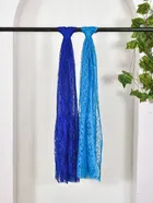 Net Self-Design Dupatta for Women (Multicolor, 2.2 m)