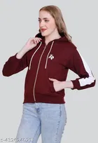 Fleece Solid Jackets for Women 