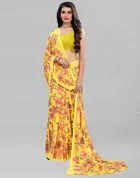 SVB फ्लोरल प्रिंटेड साड़ी फॉर वीमेन 