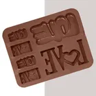 Moldberry Chocolate Bar Mould 6in1 Love MB/2028