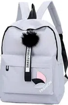 Beautiful Pu Leather Backpack For Girls & Womens (Grey) (A-1)