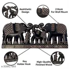 Wooden Elephant Theme Key Holder 