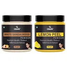 Natural White Sandalwood & Lemon Peel Powder for Skin & Hair 
