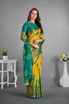 Moss Chiffon Printed Saree for Women 