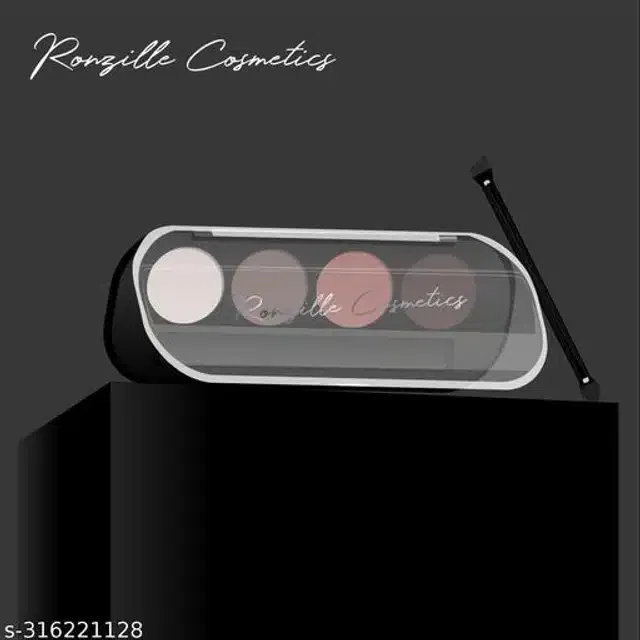 Ronzille Eyebrow Enhancer Palette with Brush (Multicolor, 12 g) (Set of 1)