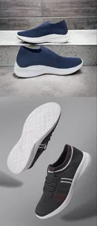 Sports Shoes for Men (Multicolor, 6) (Set of 2)
