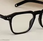 UV Protected Squar Shape Plastic Sunglasses for Men & Women, Transparent