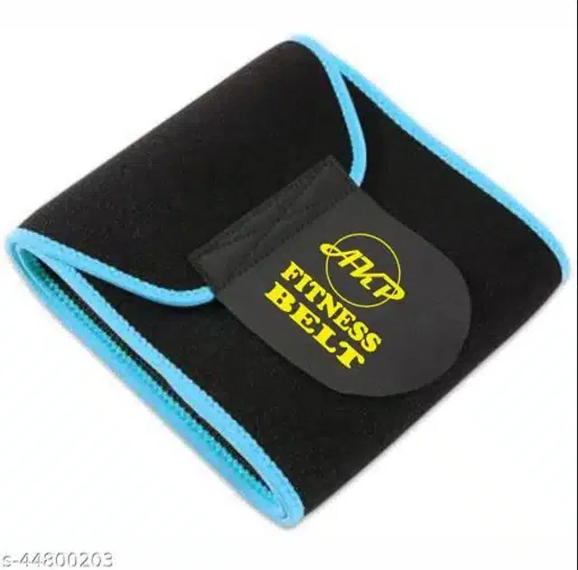 Sweat Belt for Unisex (Black & Blue, Free Size)