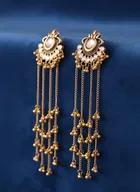 Samridhi Golden Kashmiri Earrings