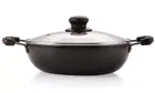 NIRLON Aluminium Kadhai with Lid 