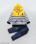 Hoodie T-Shirt with Pant Set for Boys 