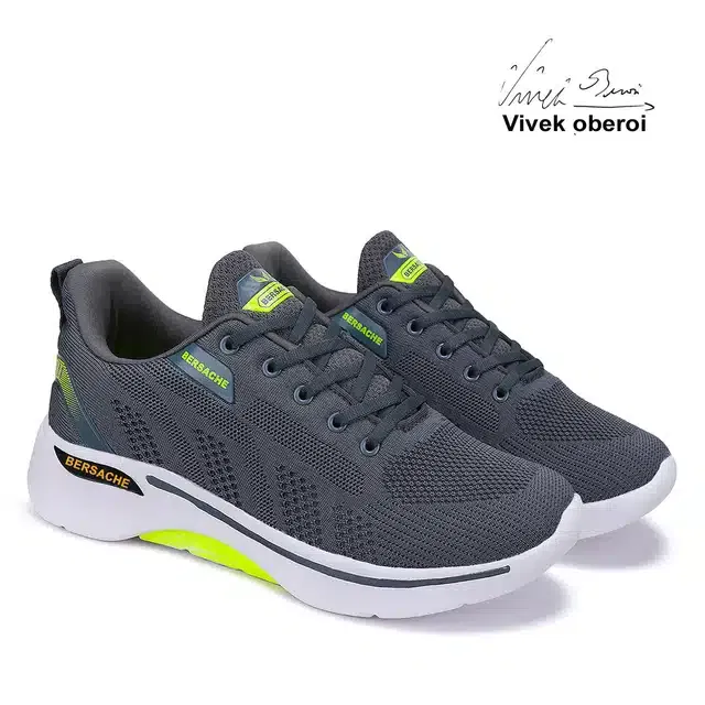 Bersache Sports Shoes for Men (Grey, 7)