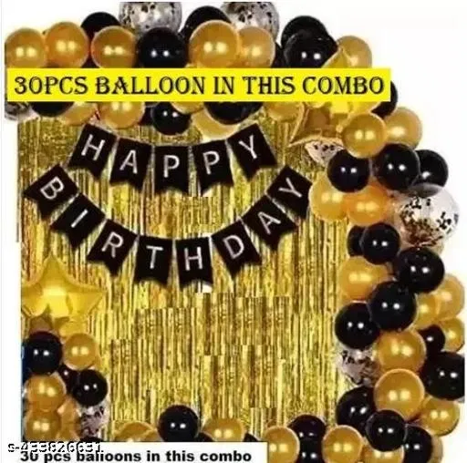 47 Pcs Happy Birthday Decoration kit, Multicolour, Set of 1