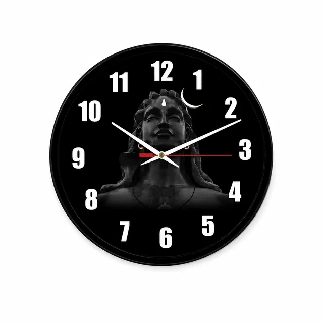 Plastic Wall Clock, Medium [11" × 11"] (Multicolor)