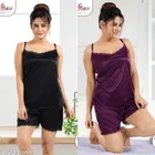 Satin Nightsuit for Women 