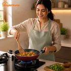 SimpleHome Non-Stick-Aluminum Kadhai 1000 ml 20cm