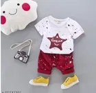 Cotton Blend Printed Clothing Set for Boys 