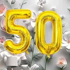 Foil Balloon for Birthday Celebration, No. 50 