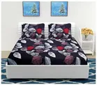 Microfiber Double Bedsheet with 2 Pillow Covers 