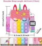 Pop-it Fidget Unicorn Theme Sling Bag for Kids 