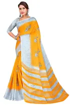 Khadi Silk Printed Saree for Women 