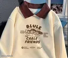 Fleece Sweatshirt for Women, Cream 