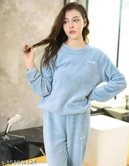 Comfort Nightdress for Women (Blue, L)