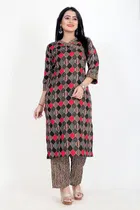 Cotton A-Line Kurti with Pant 