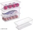 Plastic Fridge Storage Containers (Transparent, 1500 ml) (Pack of 6)