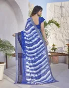 Georgette Printed Saree for Women 