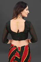 Trendy Georgette Saree with Blouse Piece For Women 