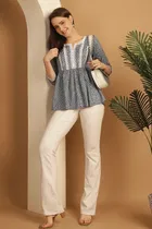Cotton Printed Top for Women 