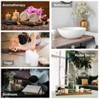 ASIAN AURA Strawberry Scented Wax Pillar Candle Set - Pack of 4 | Red