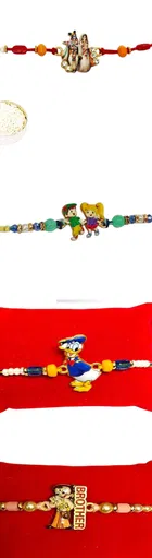 Metal Radha Krishna Rakhi 
