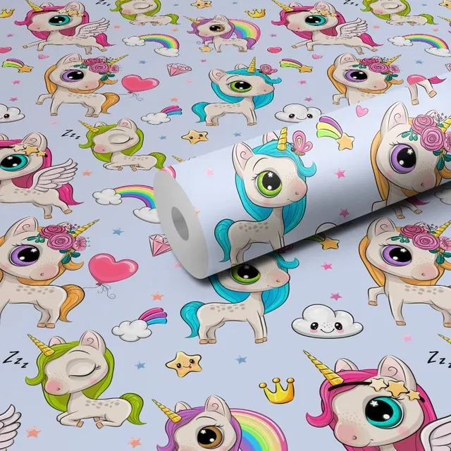 Vinyl Wallpaper Sticker for Wall Decoration (Multicolor, 300x40 cm)