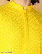 Embroidered Mandarin Neck Kurta for Men 