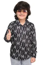 Full Sleeves Printed Shirt for Boys (Multicolor, 5-6 Years)