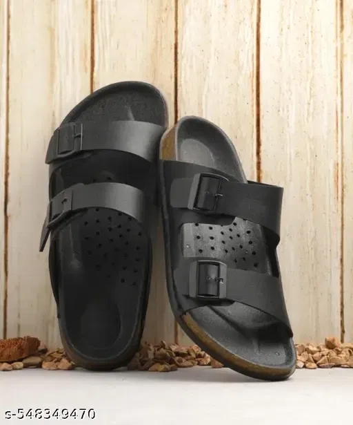 Sliders for Men (Black, 7)