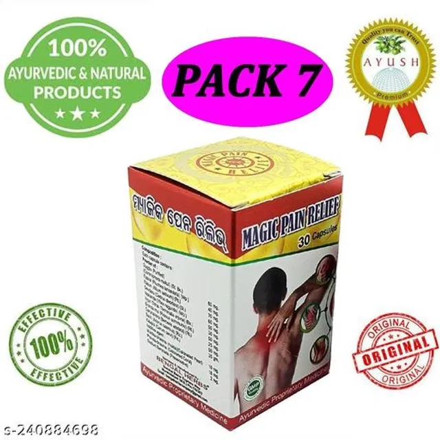 Bengal Herbs Magic Pain Relief Tablet For Joint Pain,Arthritis,Sciatica,Gout Capsule Pack Of-7