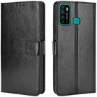 Infinix Hot 9 Artificial Leather Mobile Flip Cover 