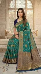 Banarasi Woven Silk Blend Saree for Women 