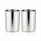 SimpleHome Steel Amrapali Glass 300 ml Combo Set of 4