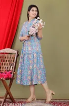 Rayon Printed Anarkali Kurti for Women 