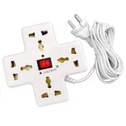 Kaltron 4+1 Extension Borad, Wire Length- 2 Meters, White