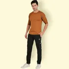 Lycra Nylon Logo Printed Track Pant for Men 