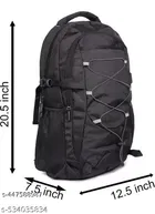 Polyester Backpack for Men & Women, Black