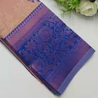 Dola Silk Zari Woven Saree for Women, Peach 