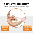 Elastic Cotton Crepe Bandage Wrap 6cm x 4m, Rolls with Extra Clips 