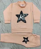 Hosiery Cotton Full Sleeves T-Shirt with Pant Clothing Set for Kids 