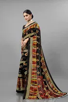 Georgette Printed Saree for Women 